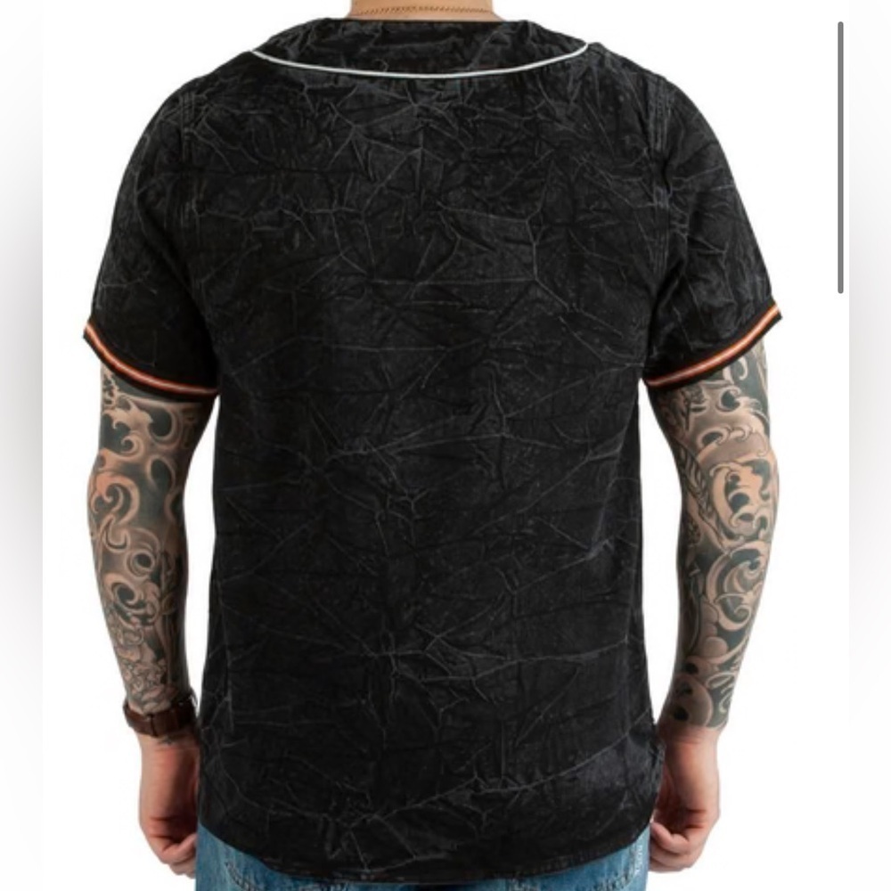 Original Fables OG Denim Black Washed Baseball Jersey size Large - Picture 2 of 7